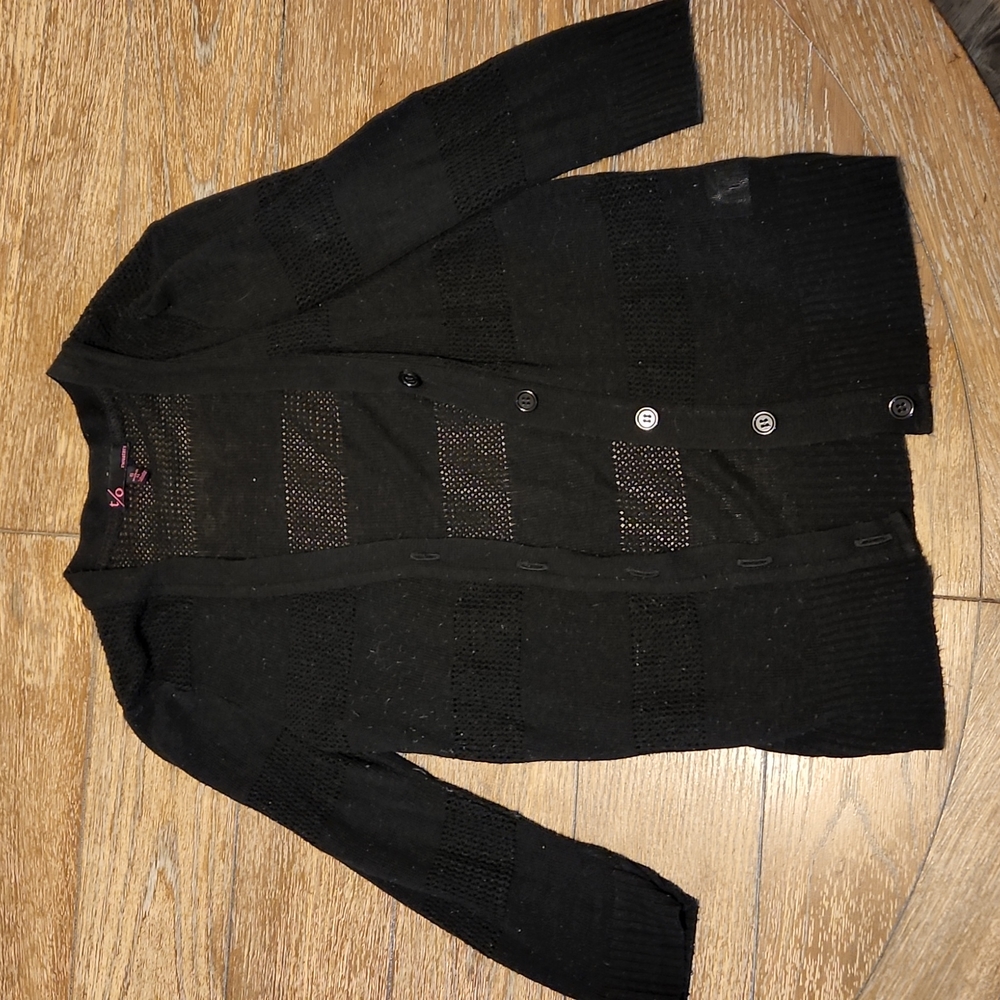 Black cardigan